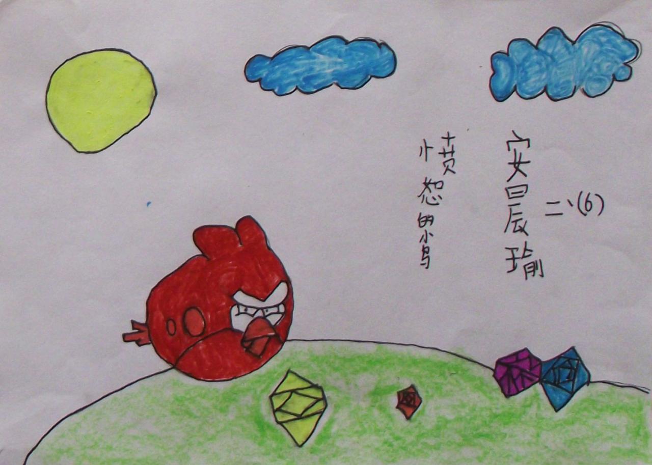 愤怒的小鸟 安晨瑜画