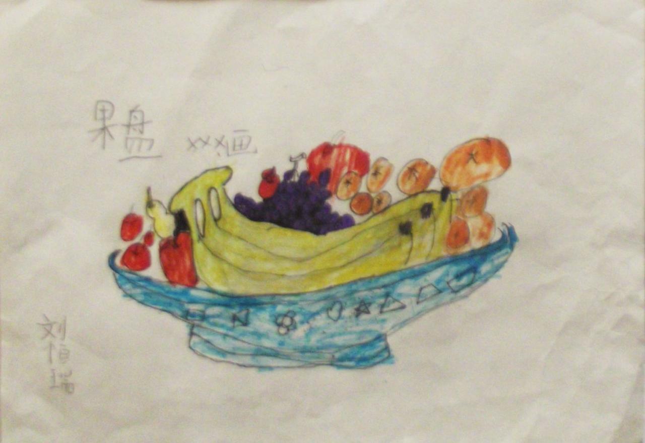 果盘 刘恒瑞画