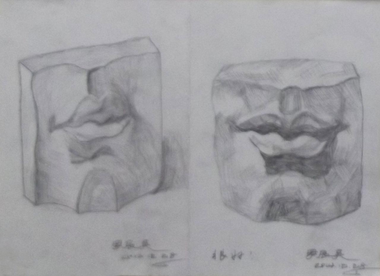 石膏嘴 素描 罗辰昊画