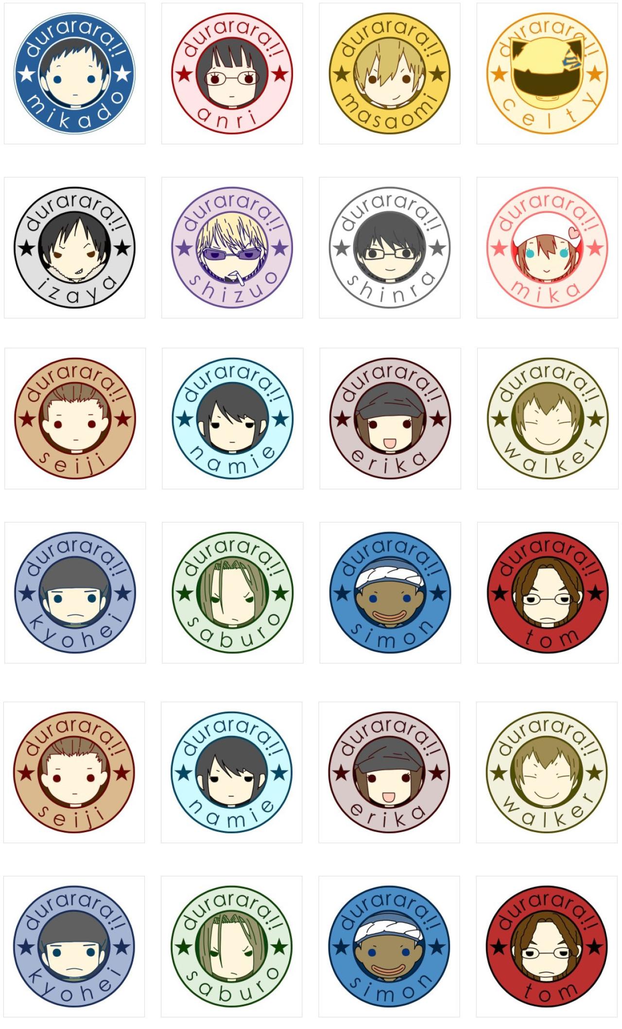 无头骑士异闻录主要角色头像 预览图