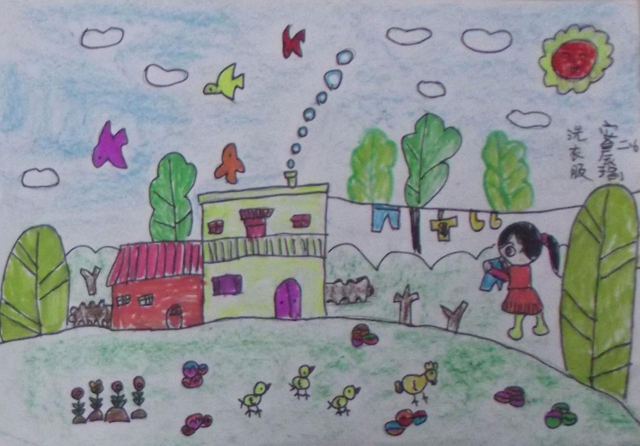 洗衣服 安晨瑜画