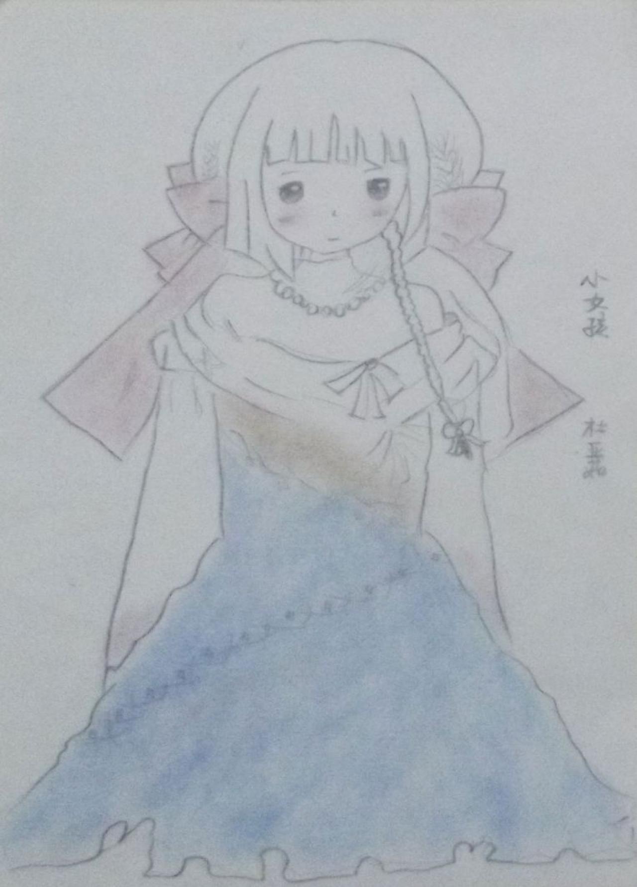 小女孩 杜亚茹画