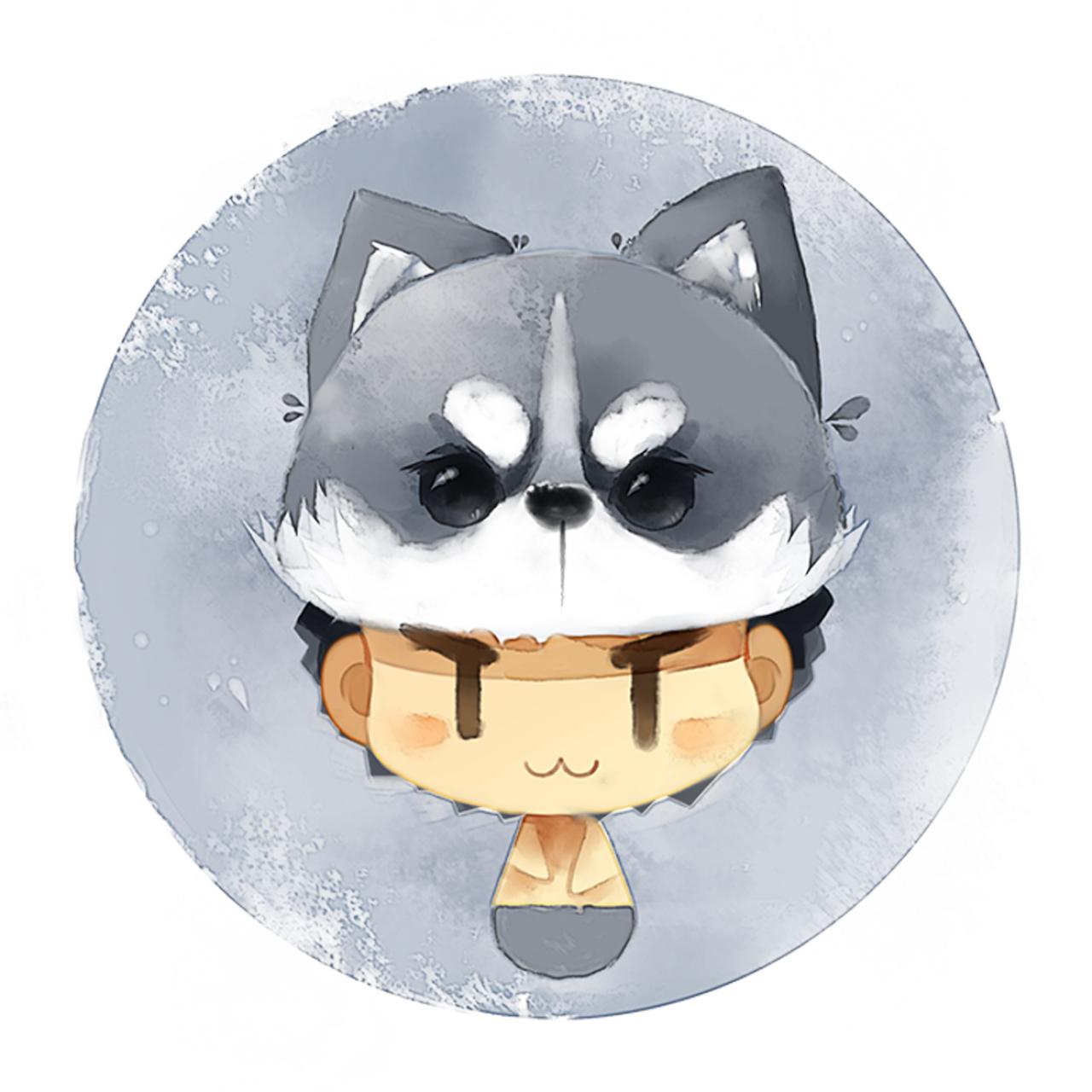 戴着蓝色雪纳瑞帽子的单身男孩头像