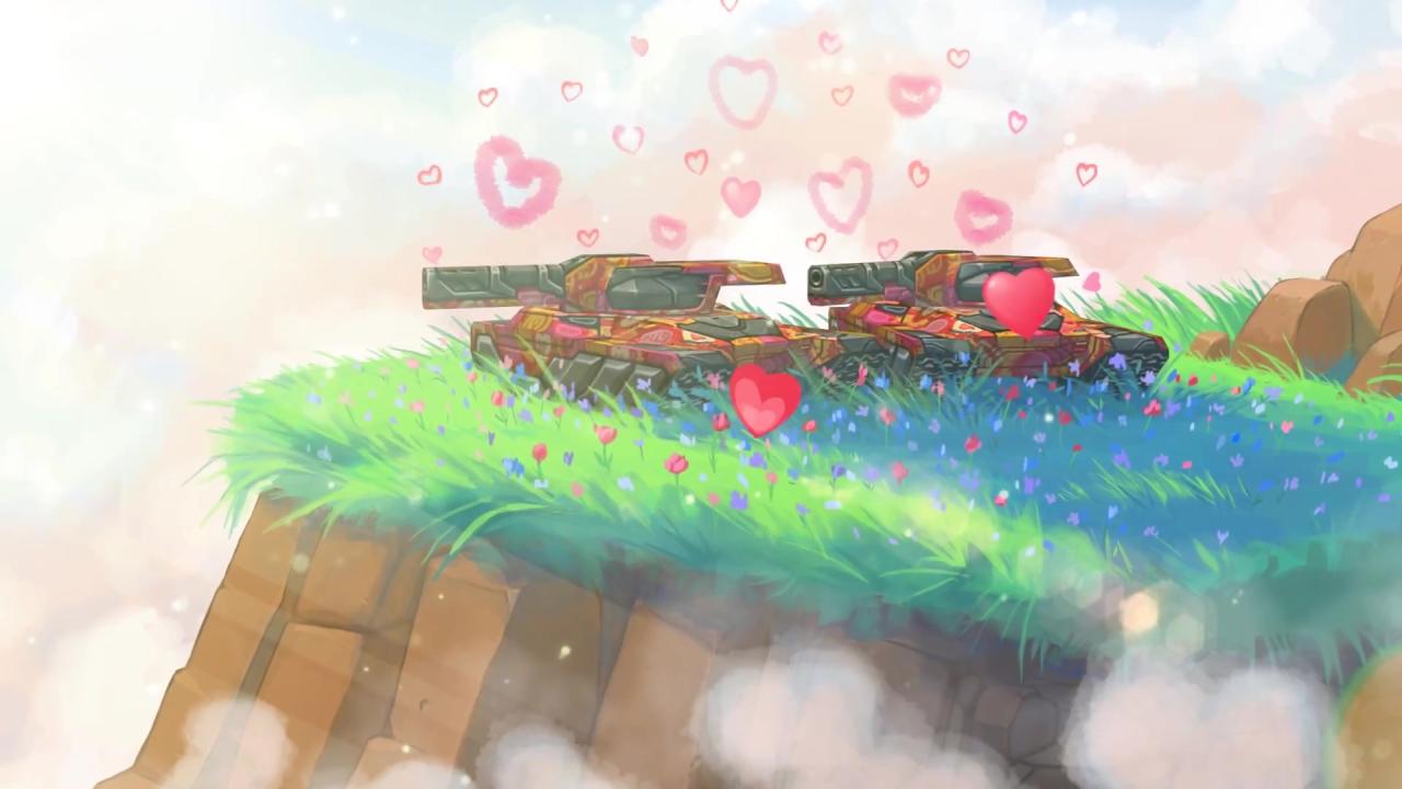 3D坦克雷暴维京情人节主题壁纸