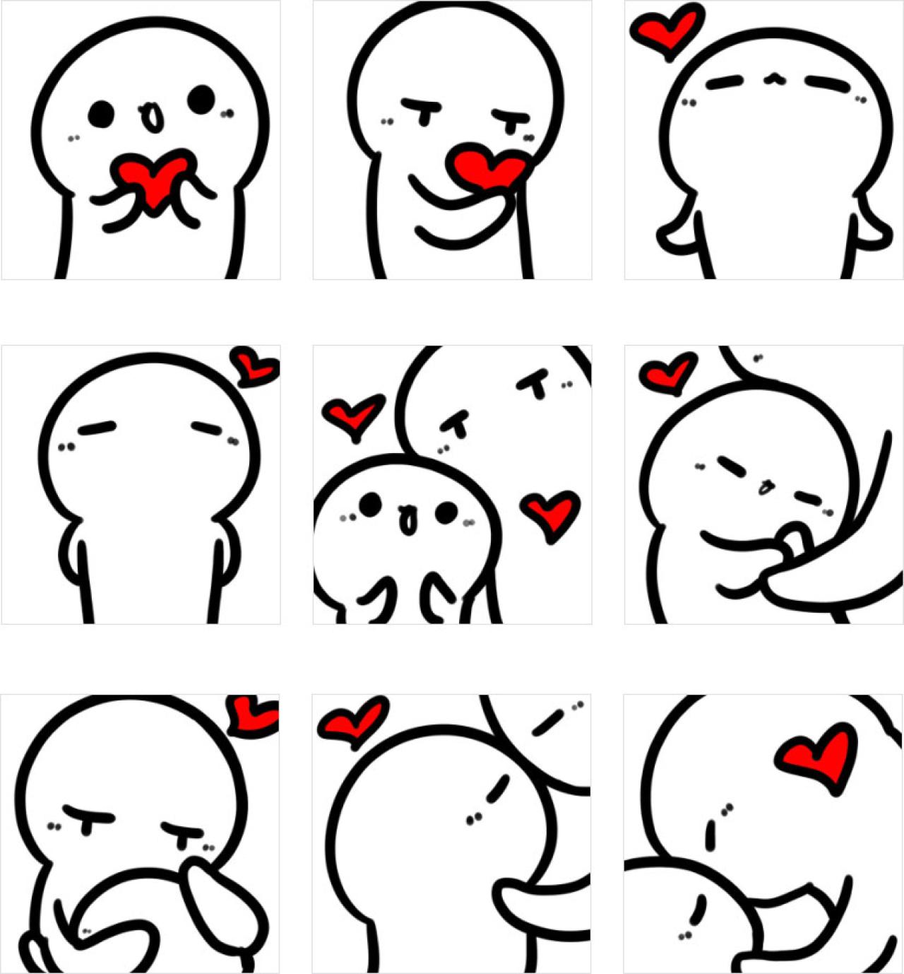 酚酞瓜摸鱼兽情人节头像 预览图