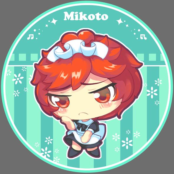 月刊少女野崎同学一身女仆装羞答答的御子柴実琴徽章头像