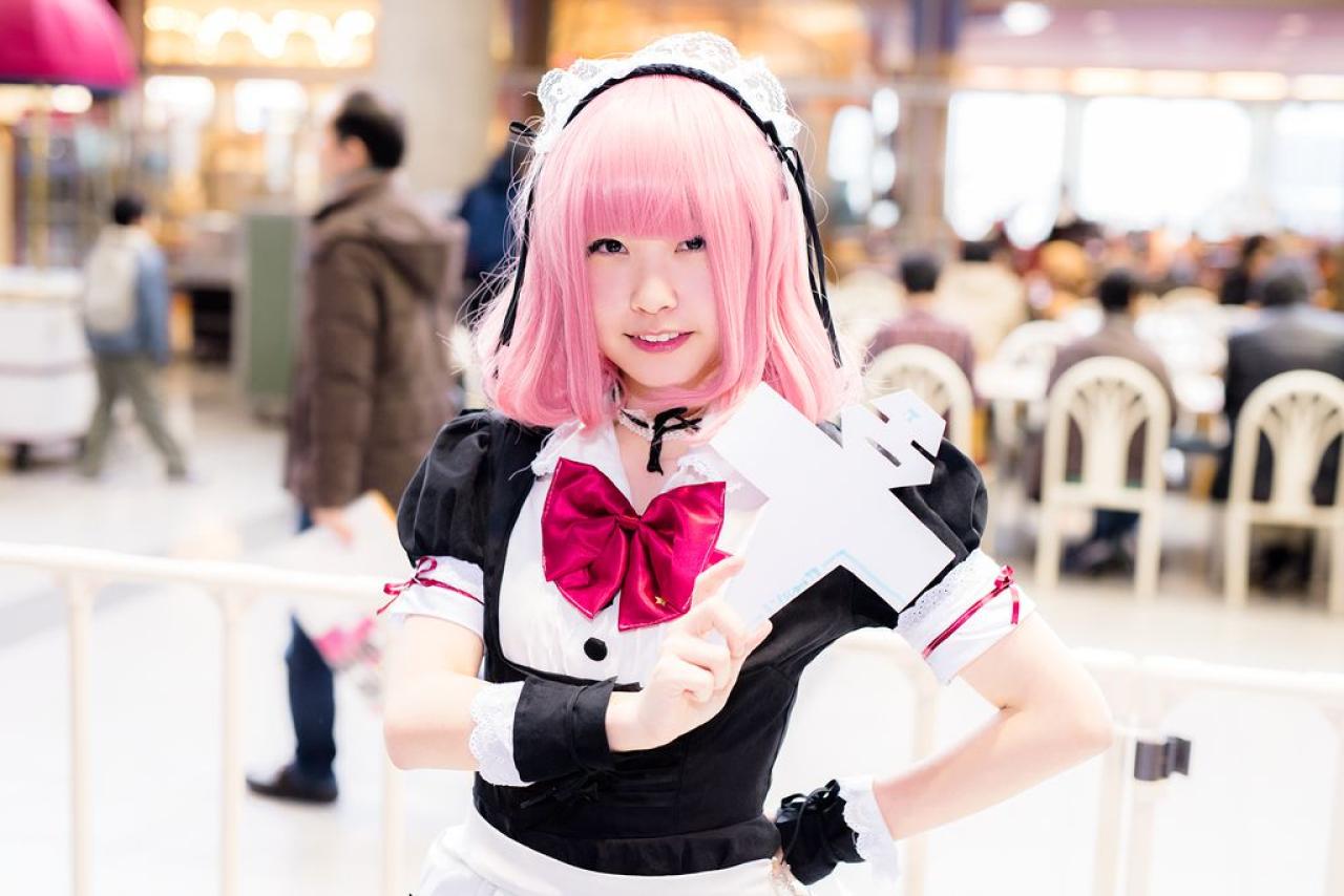 紺乃あすた扮アークス在WF2015现场 横幅