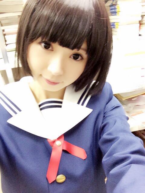 菌ちゃん扮加藤惠自拍