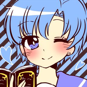 看书的水野亚美眨眼卖萌头像