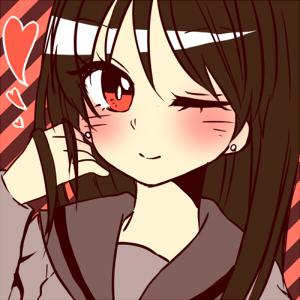 火野丽眨眼卖萌头像