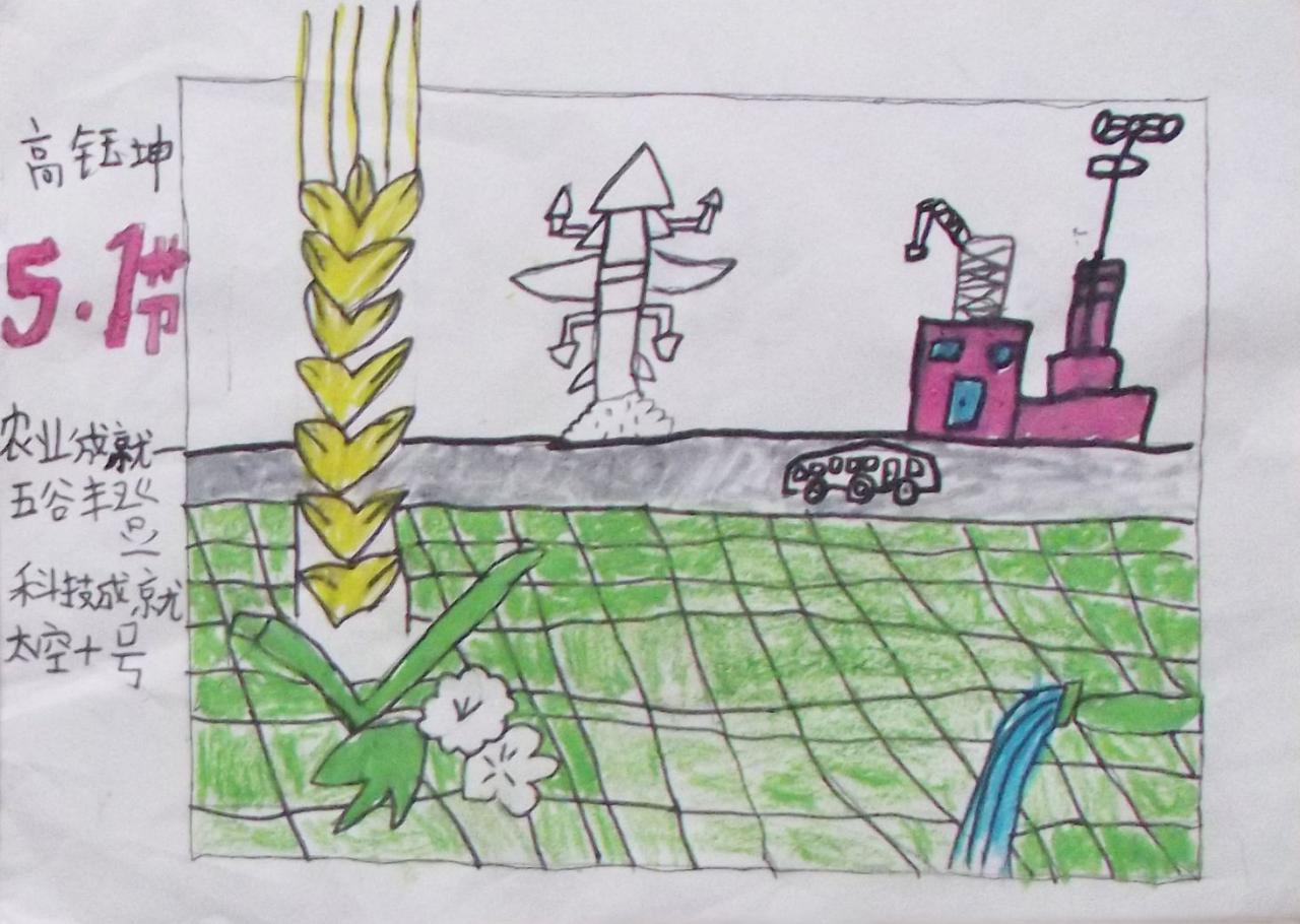 五一劳动节图案画 高钰坤画