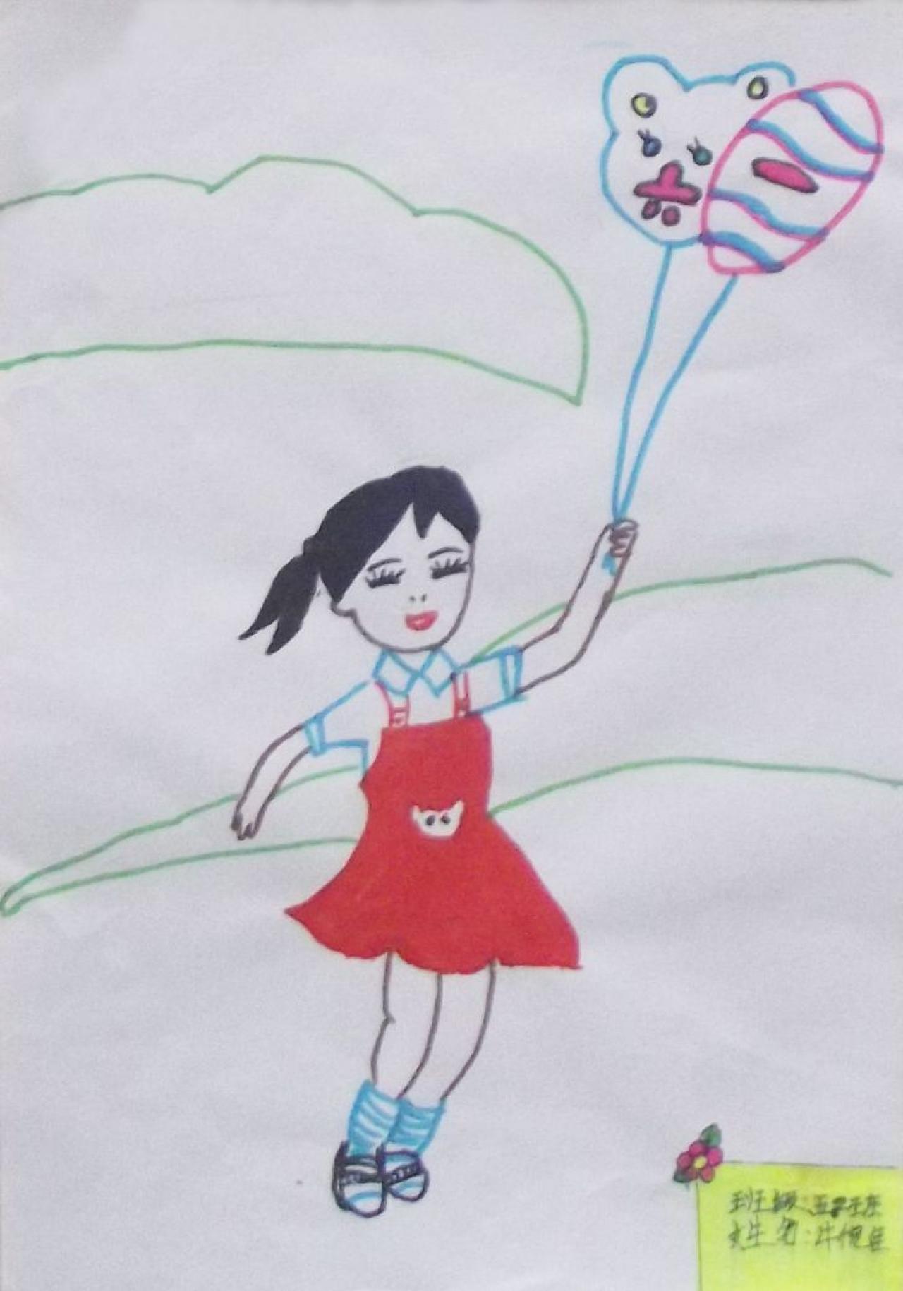 六一儿童节 儿童画 牛悦佳画 