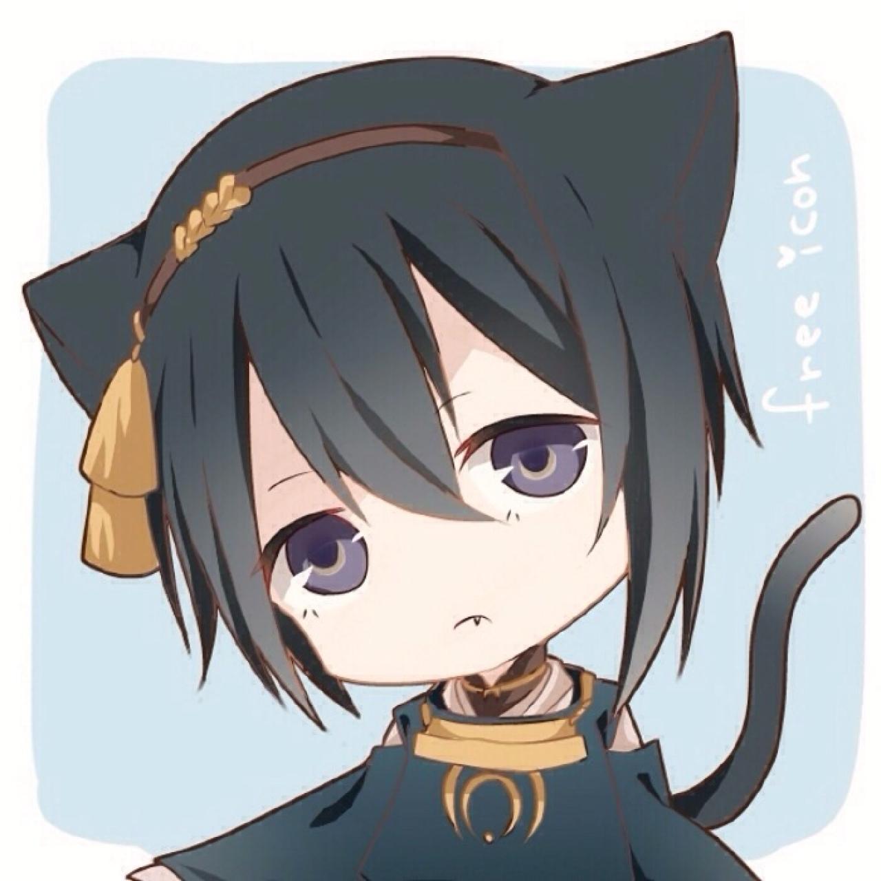 天然呆的猫耳朵猫尾巴正太头像