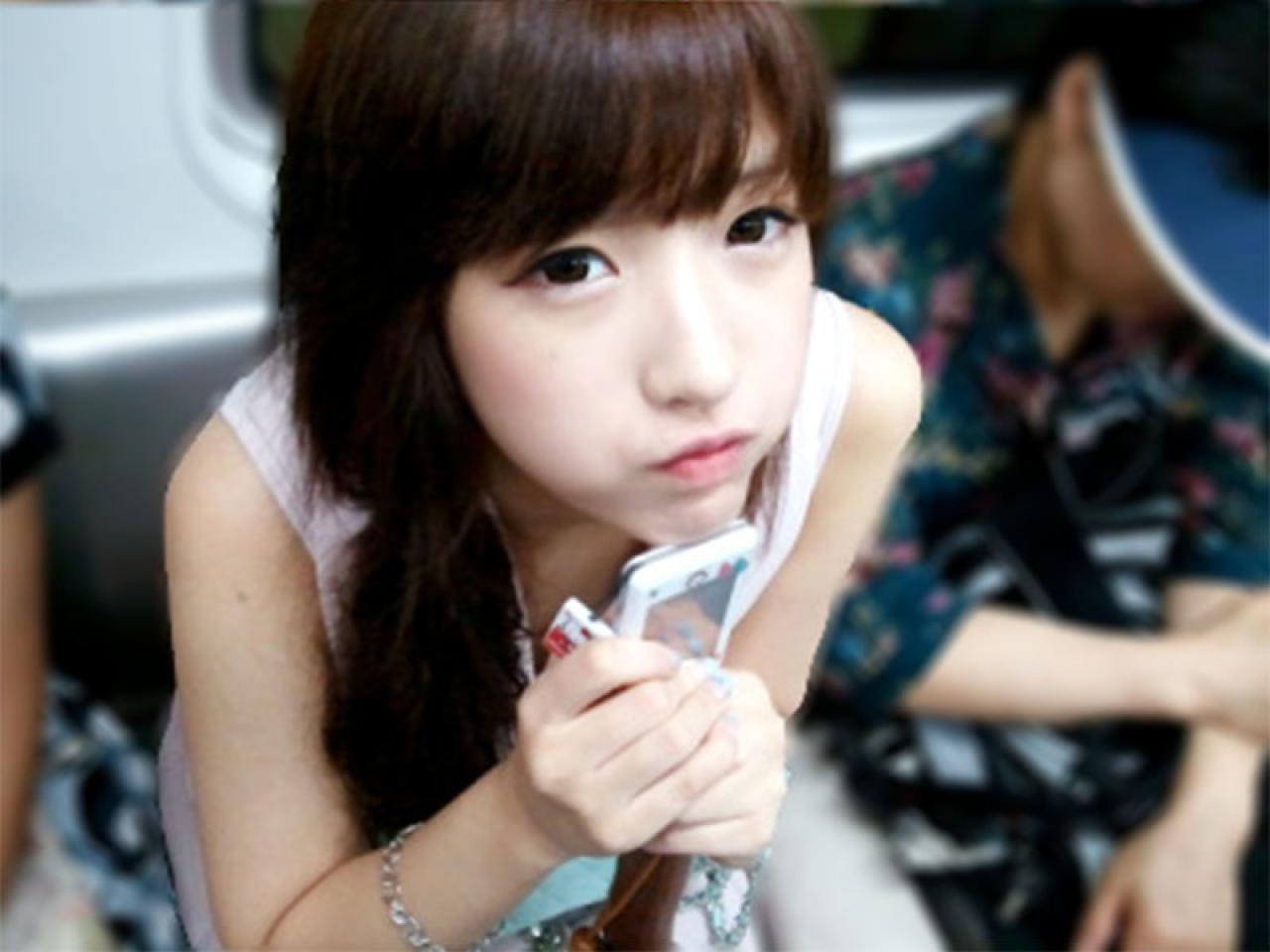 朴糠丽嘟嘴卖萌自拍