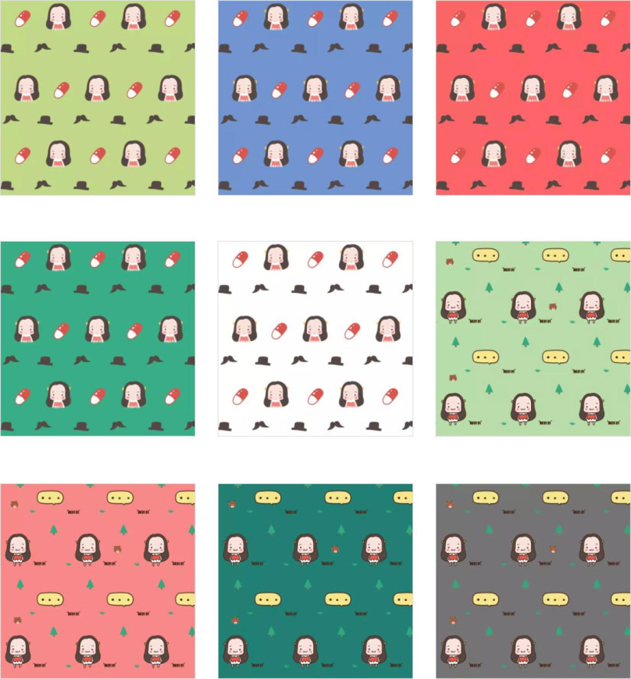 牛轰轰可爱实用的微信聊天背景 预览图