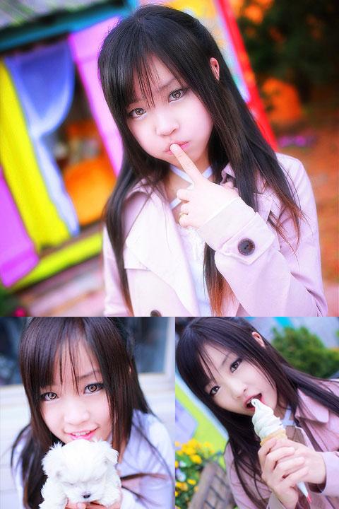 兔娘冰淇淋和小狗常服摆拍 预览图