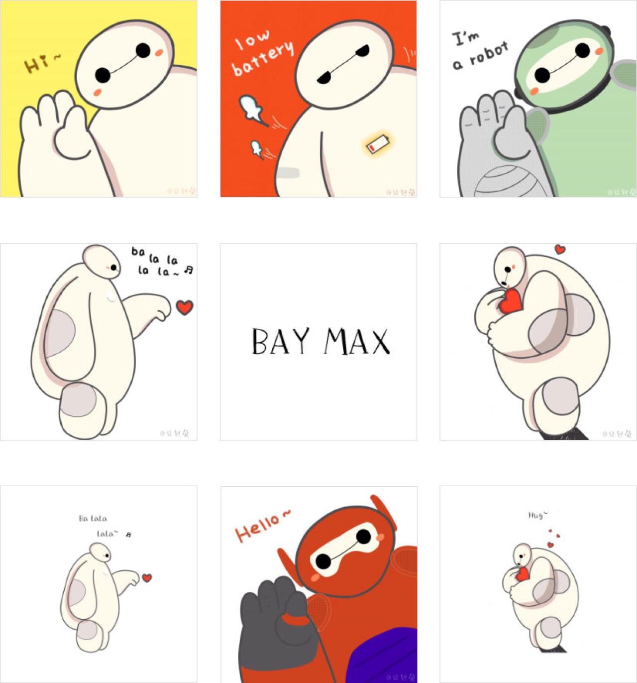 超能陆战队充气机器人大白头像及壁纸 预览图