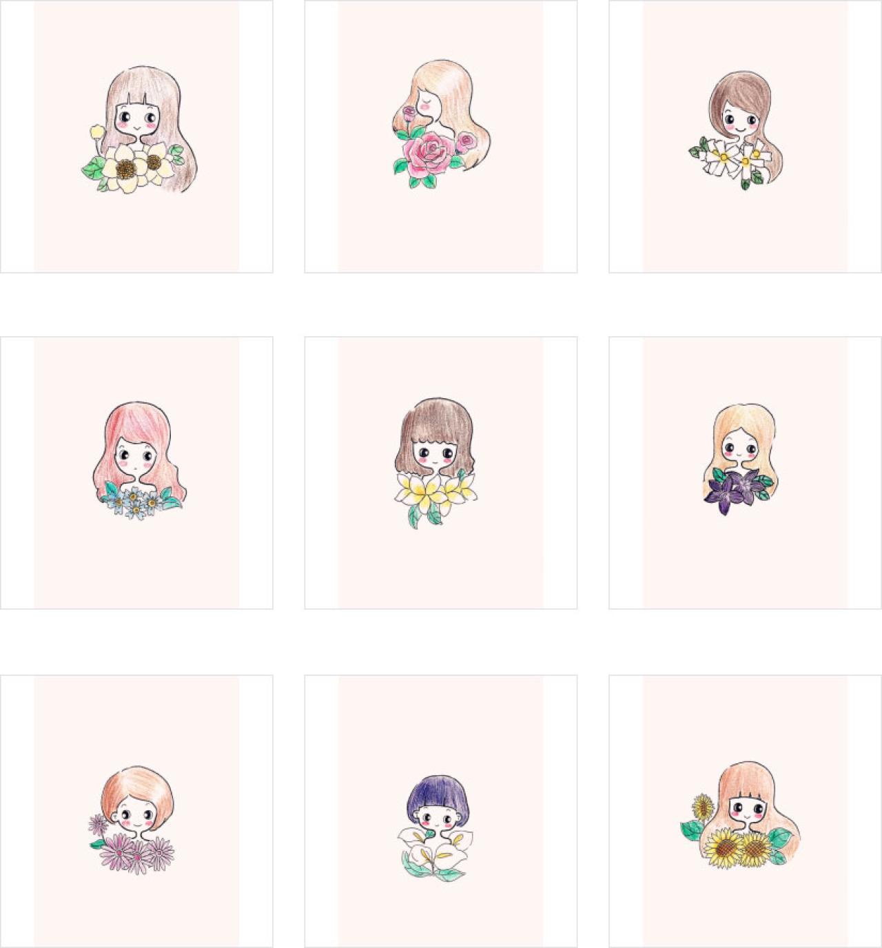 夏se7en鲜花萌妹子壁纸 预览图