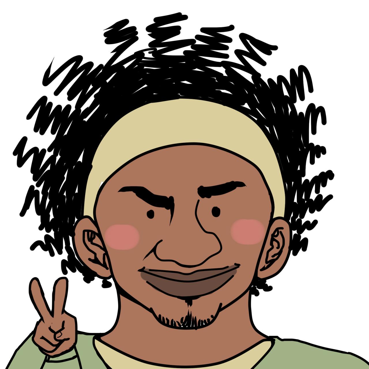 作剪刀手的芥末无疆头像