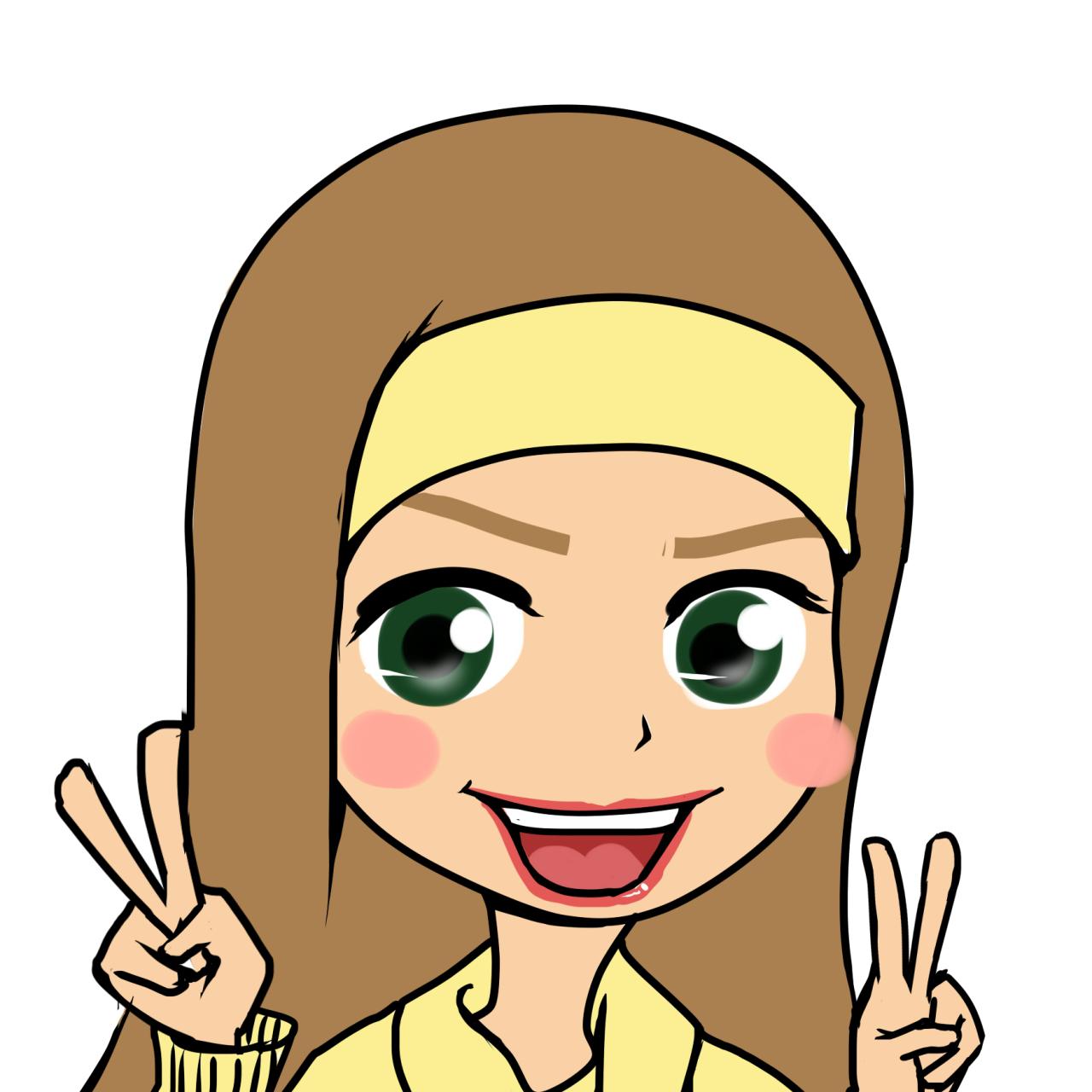 作剪刀手的哈妮柠檬头像