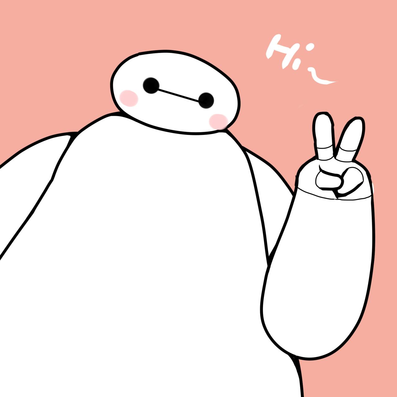 作剪刀手的大白头像