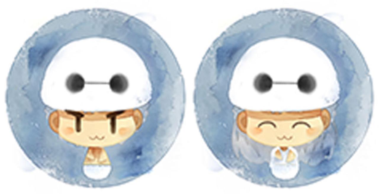 梁阿渣大白情侣头像 预览图