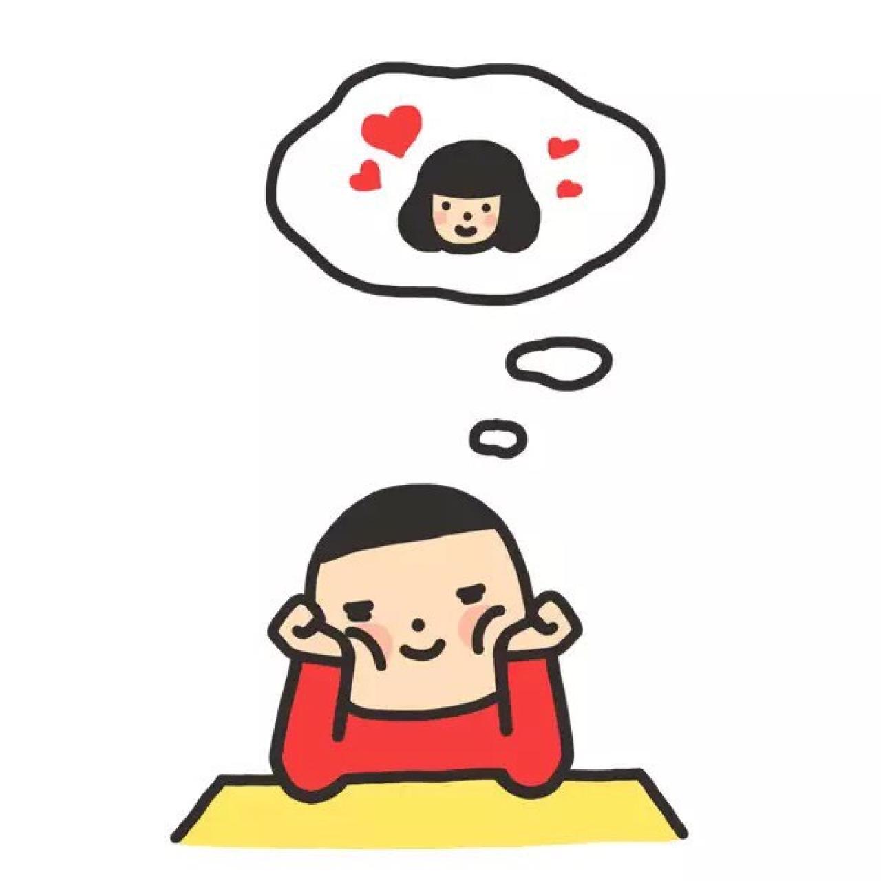 扒在课桌撑着脸上课走神的男生表情