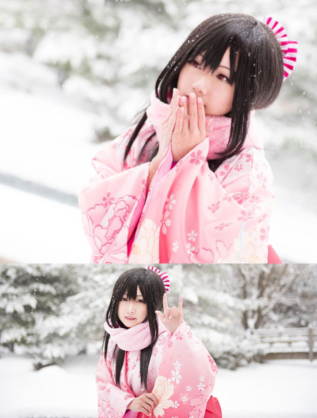 何侠和服扮演SR卡牌LoveLive!矢泽妮可Cosplay作品 预览图