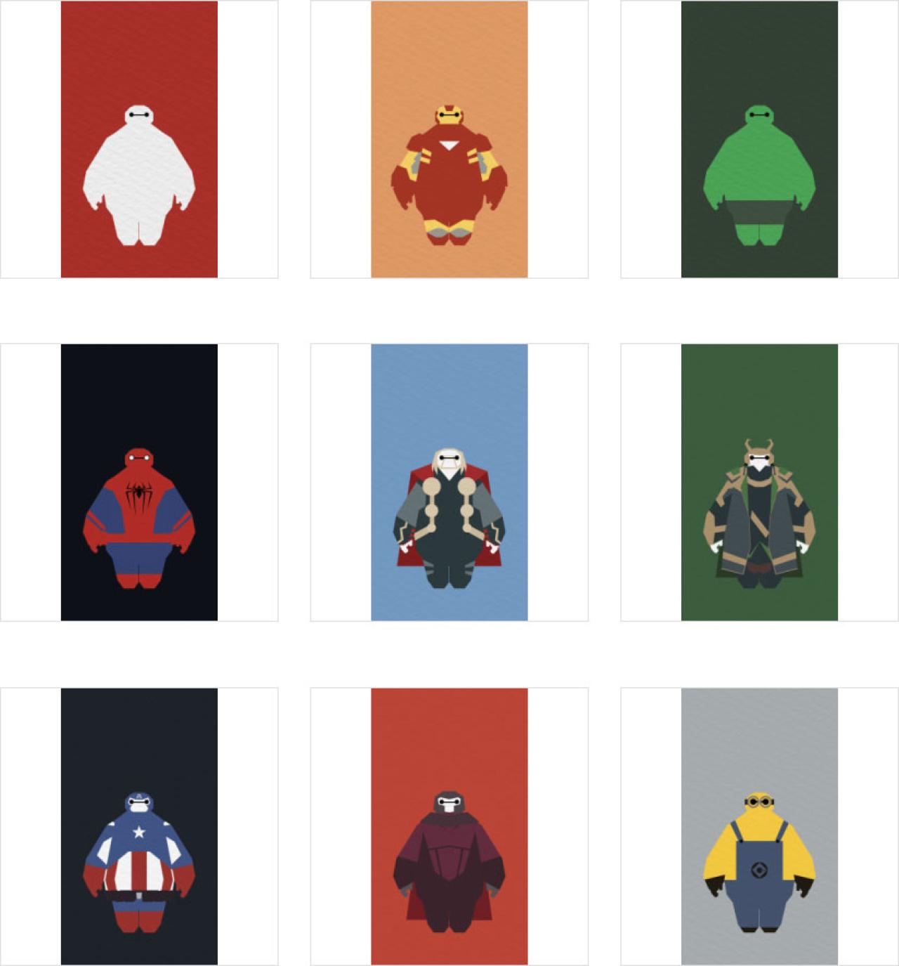 美国超级英雄版大白壁纸 预览图