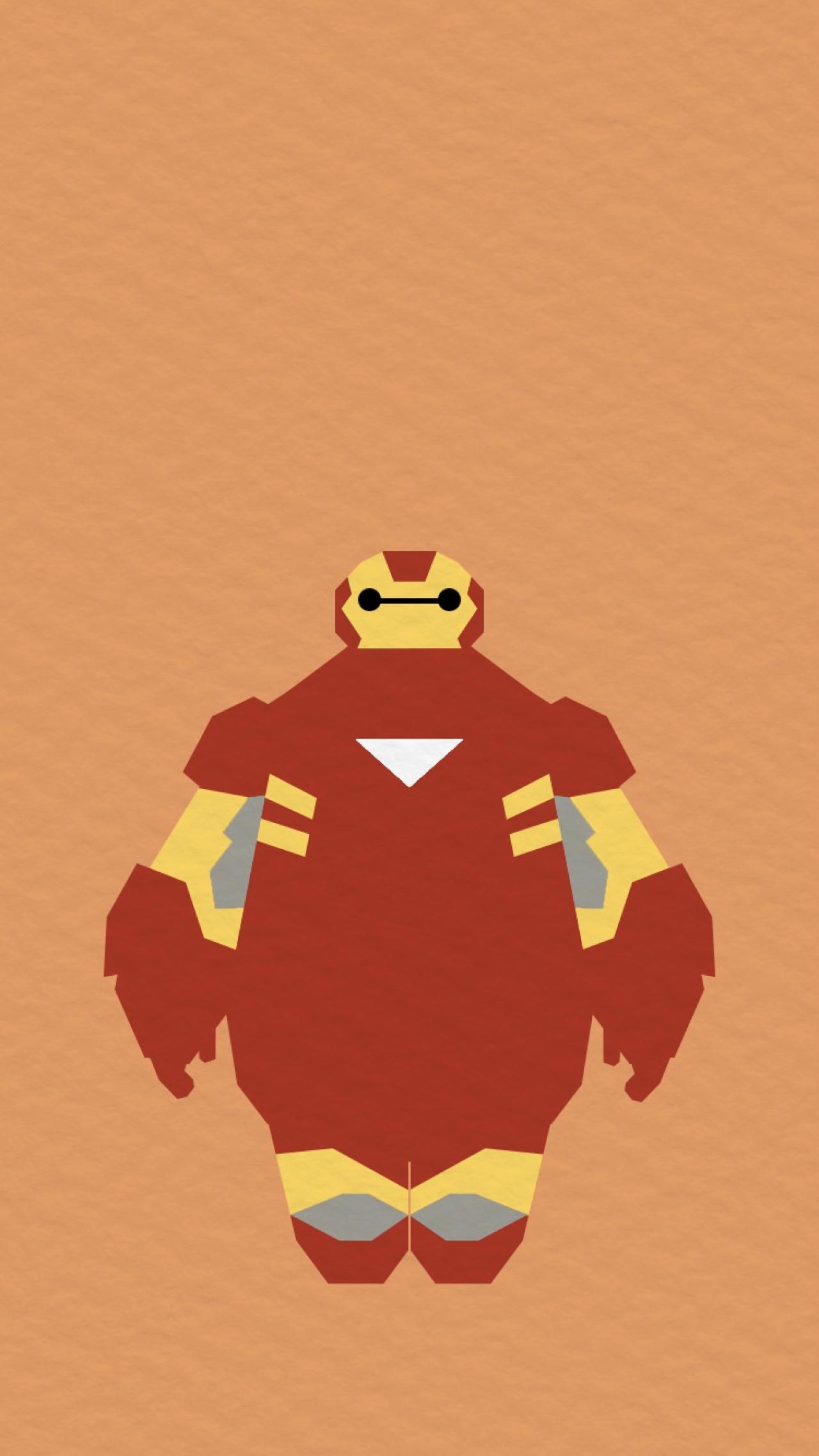 钢铁侠版大白手机壁纸