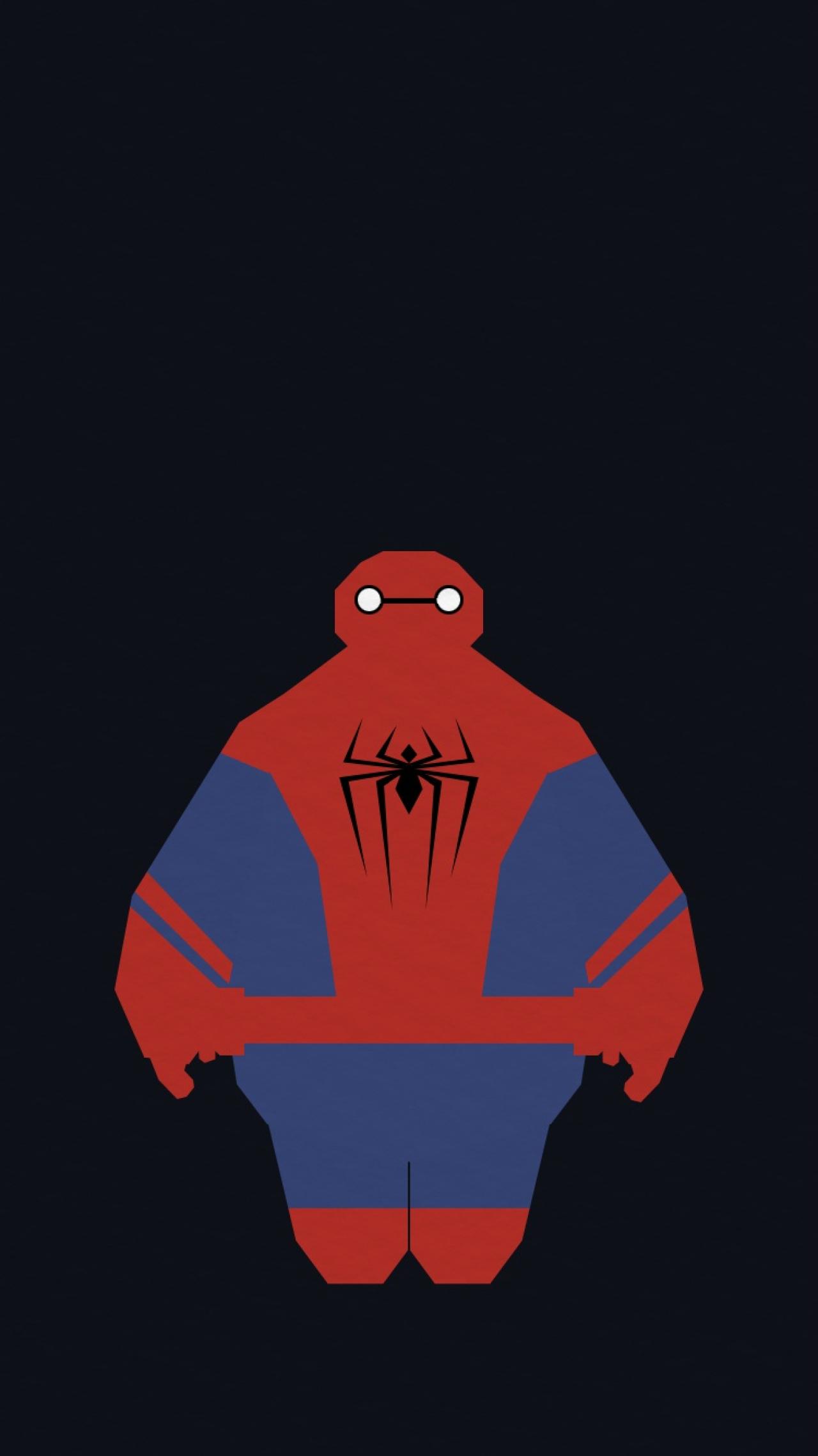 蜘蛛侠版大白手机壁纸