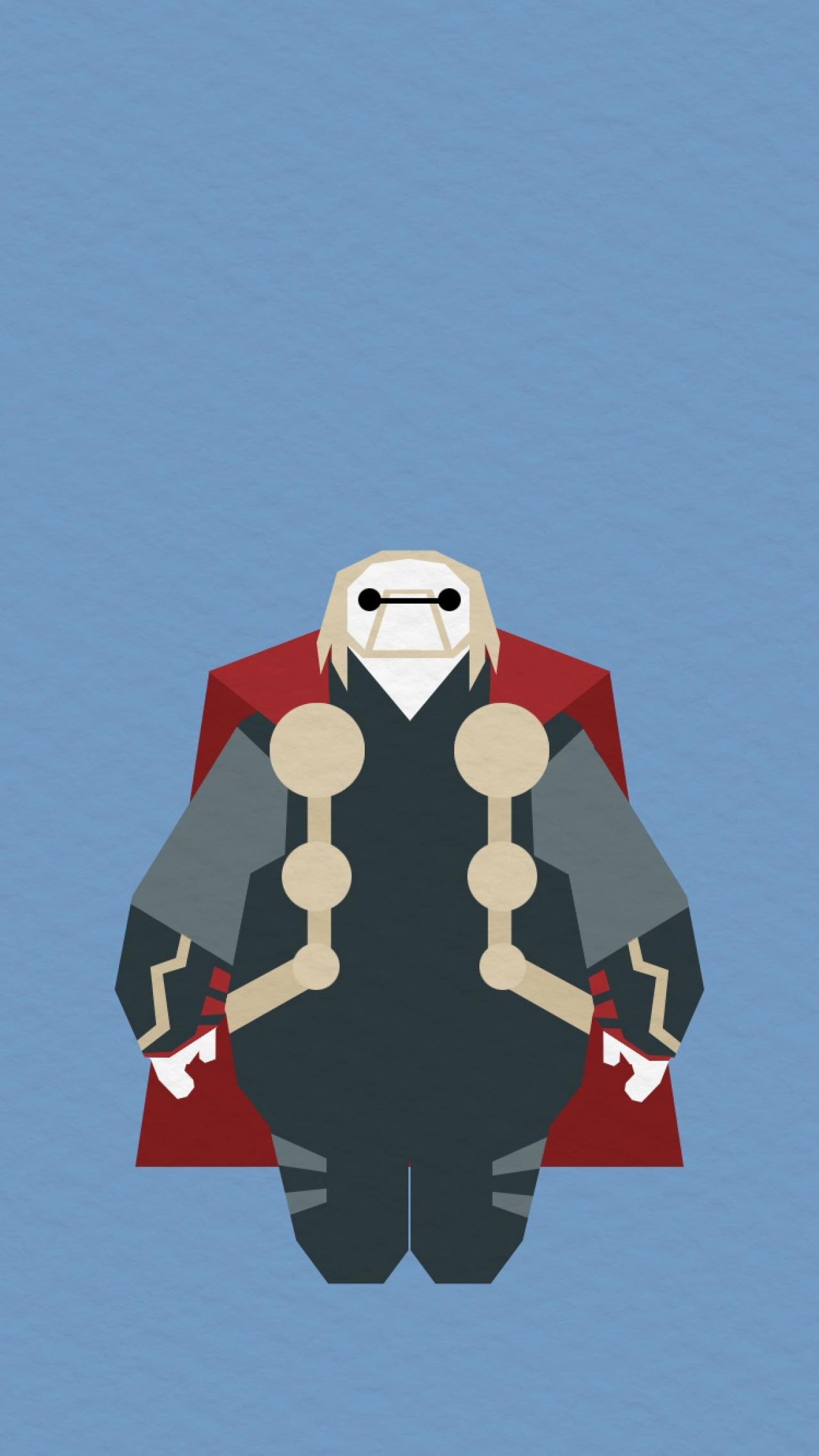 雷神版大白手机壁纸