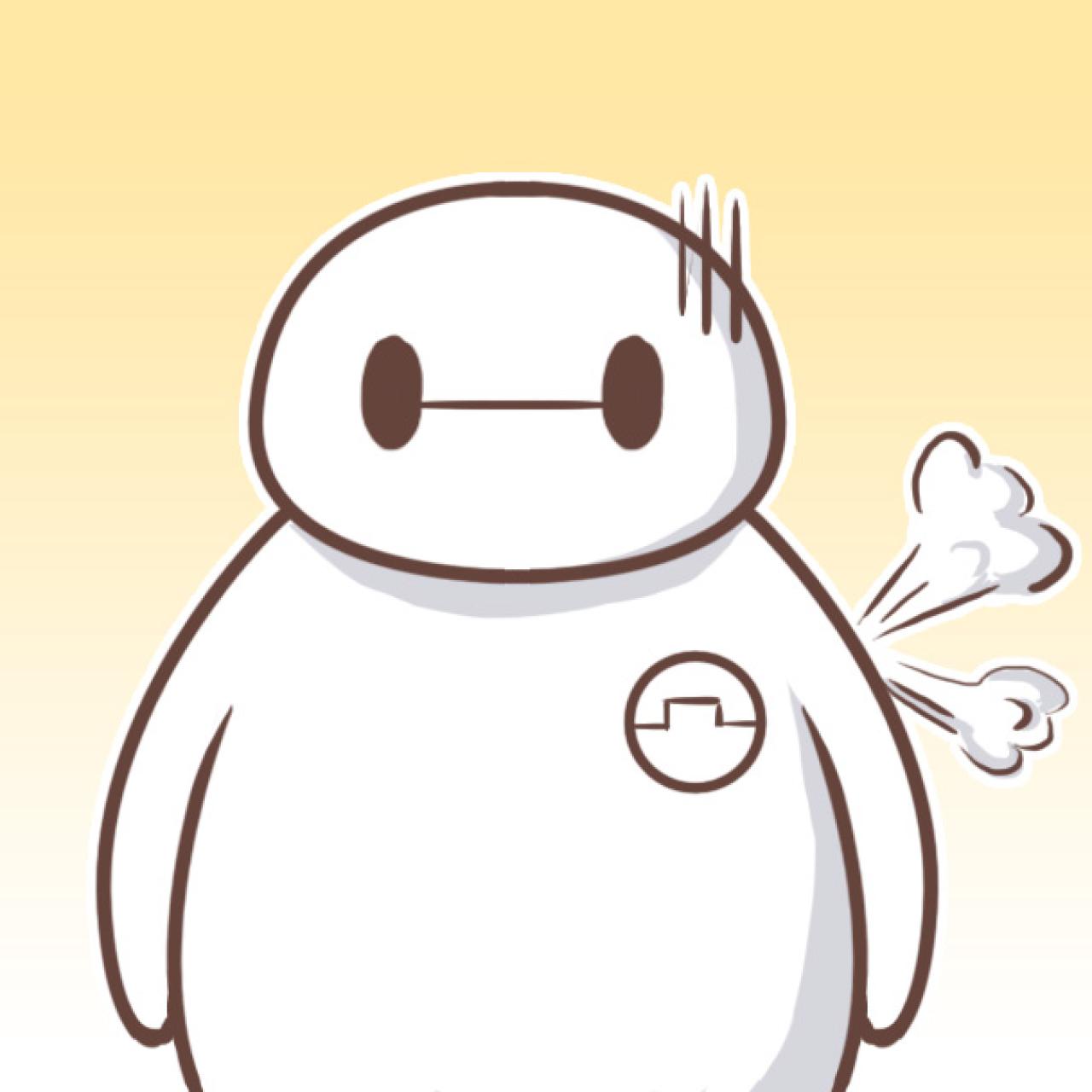 不知道自己漏气了的大白呆萌头像