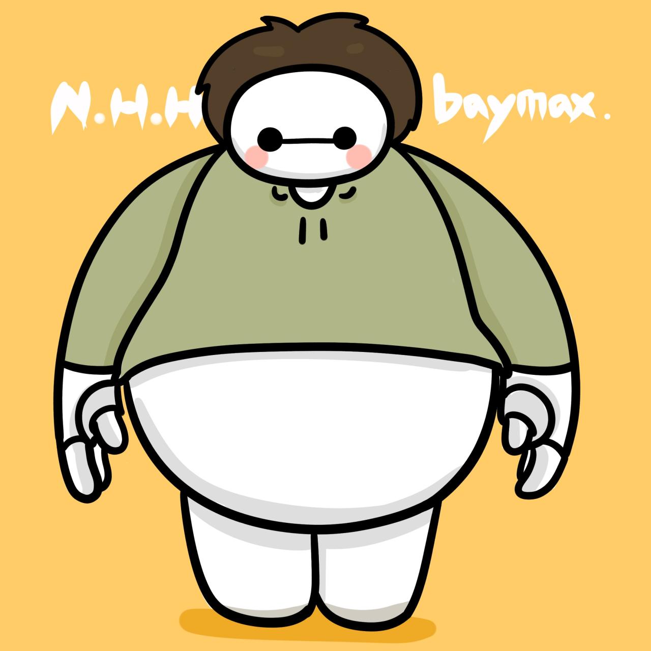 情侣头像男用：牛轰轰小男友版大白头像