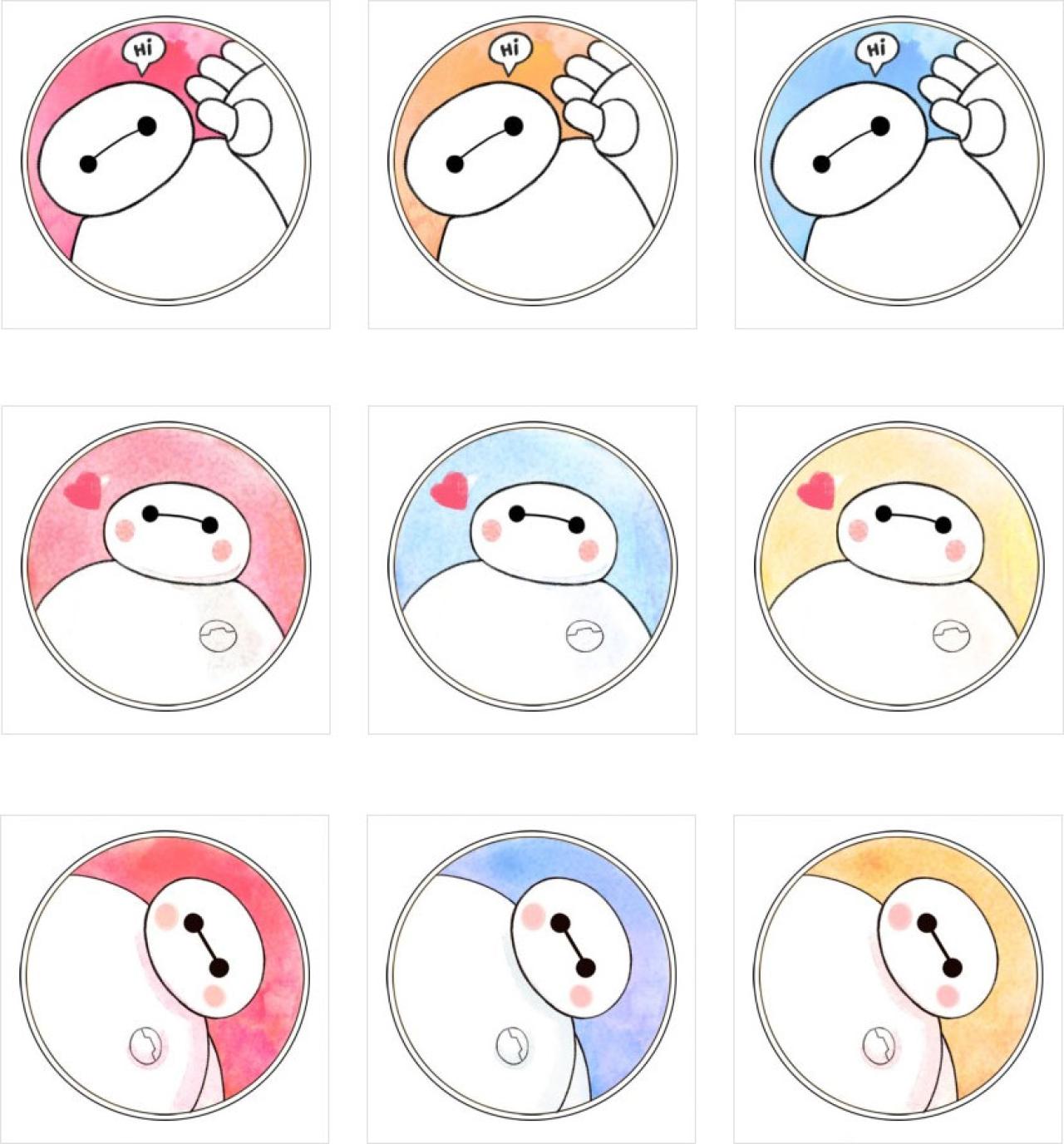 超能陆战队大白圆形头像 预览图