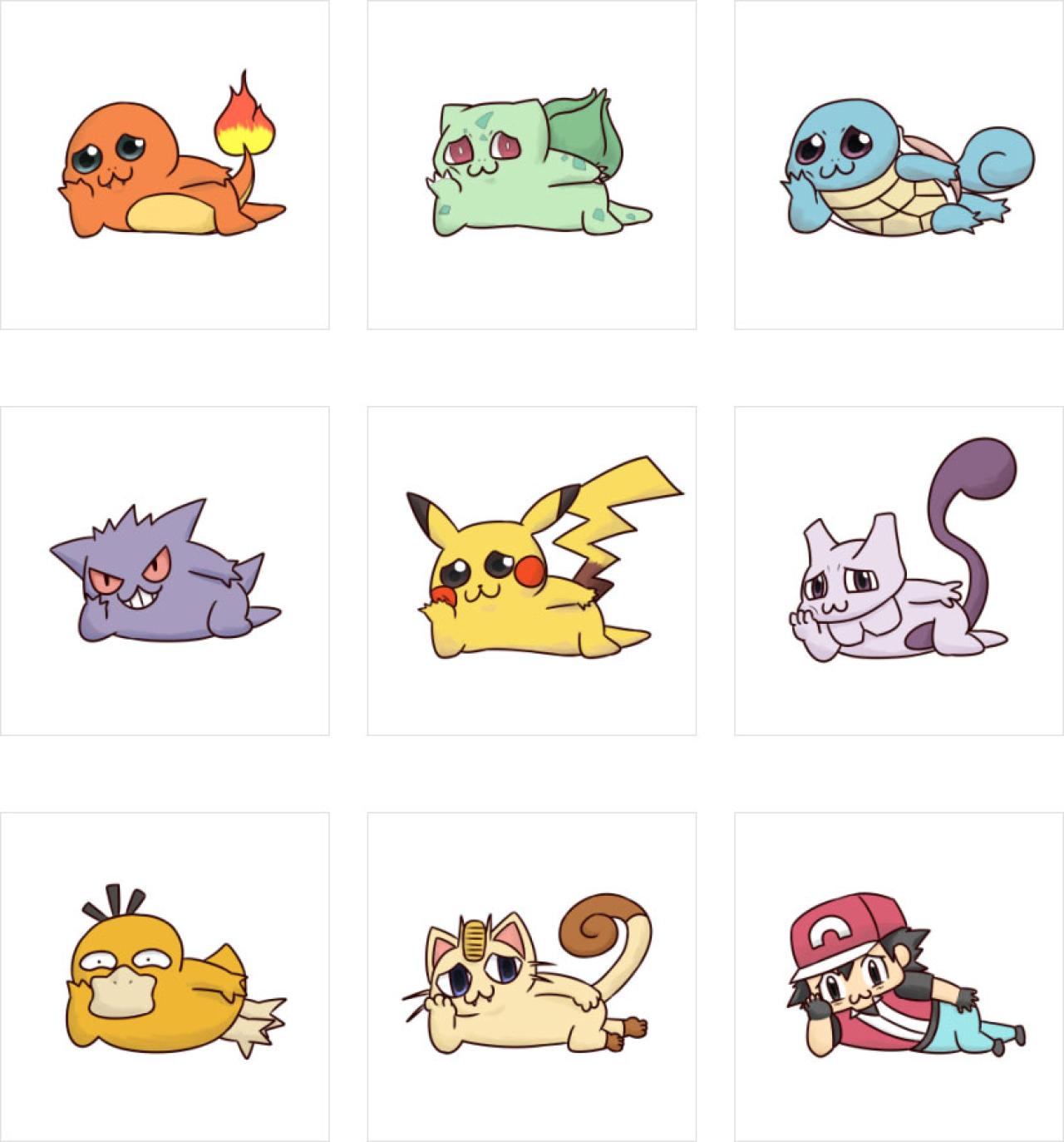 懒懒哒的口袋妖怪头像 预览图