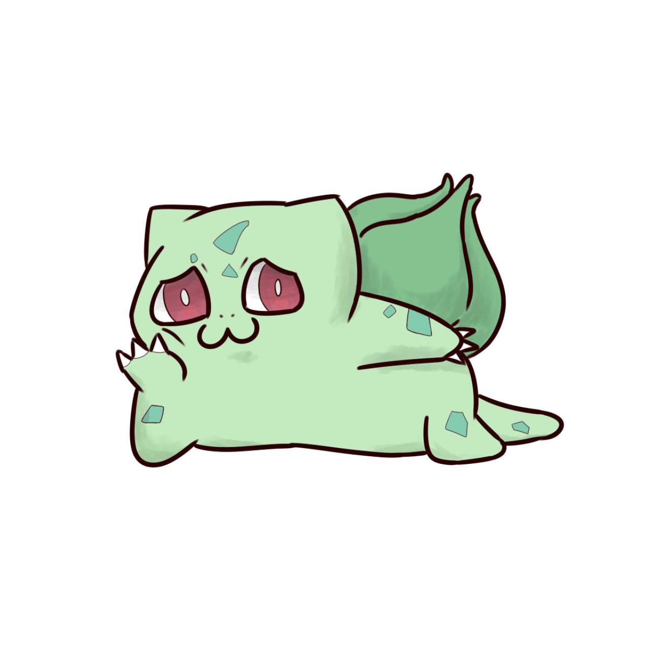 懒懒哒嘟嘴卖萌的妙蛙种子头像