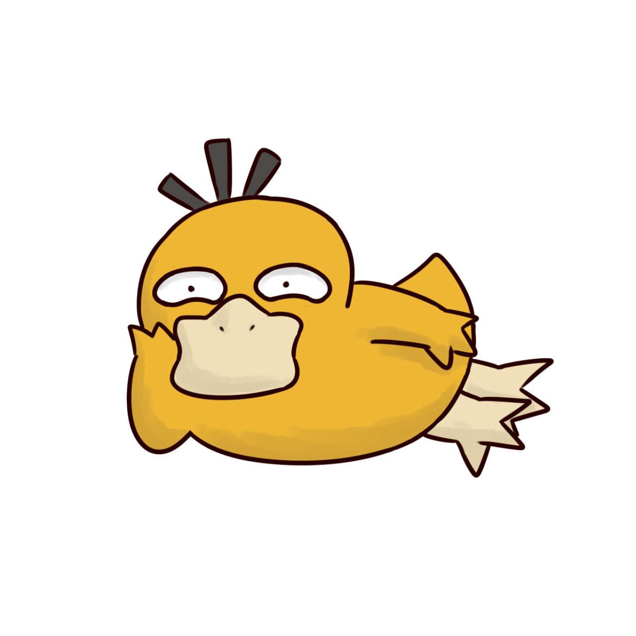 懒懒哒呆萌的可达鸭头像