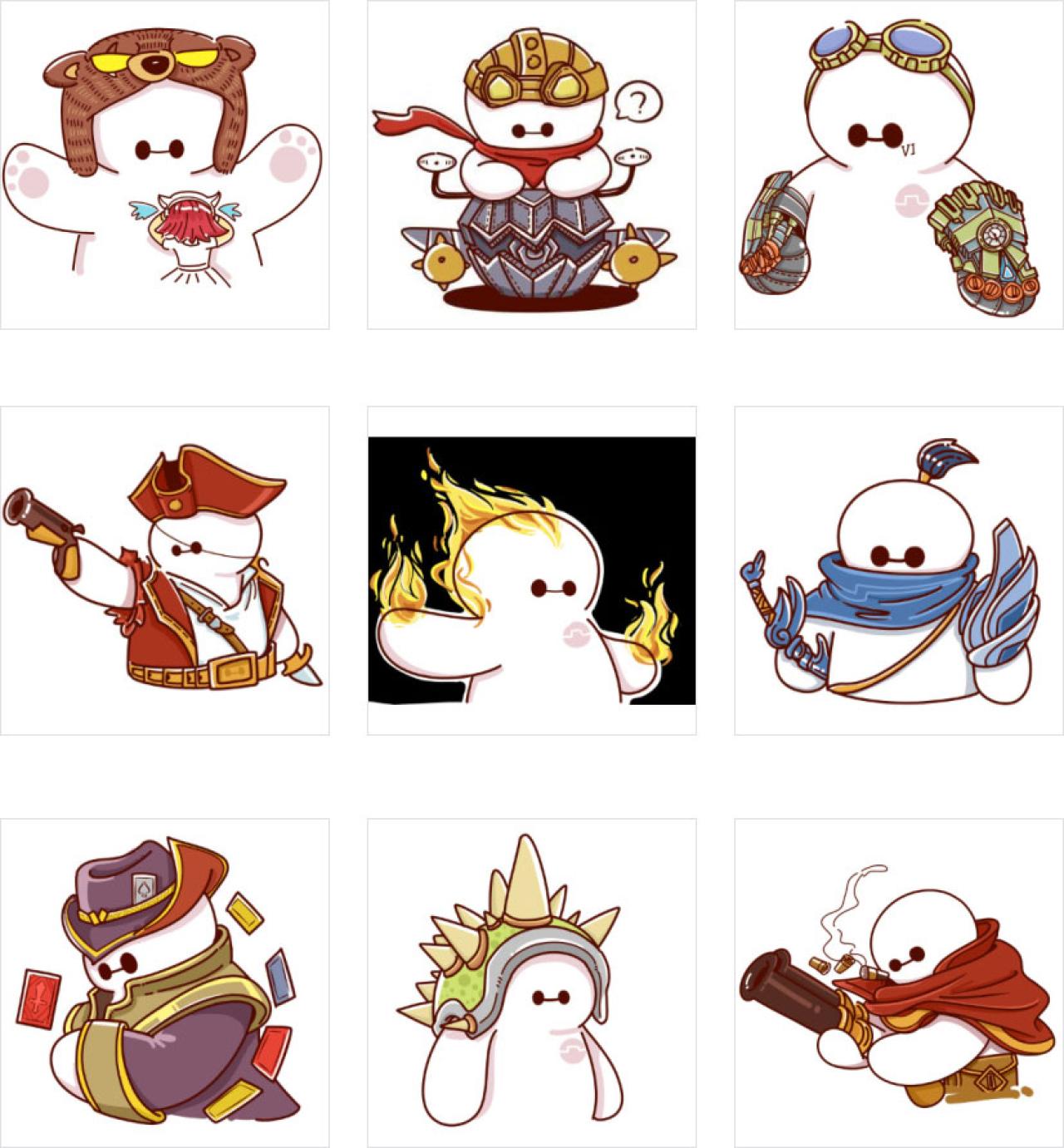 LOL英雄联盟版大白头像 预览图