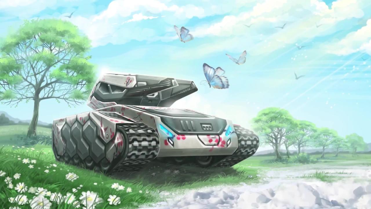 国际妇女节主题的蜂王磁力和蝴蝶的3D坦克壁纸