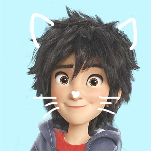 超能陆战队小宏猫耳头像