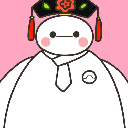 穿着格格服饰的大白头像