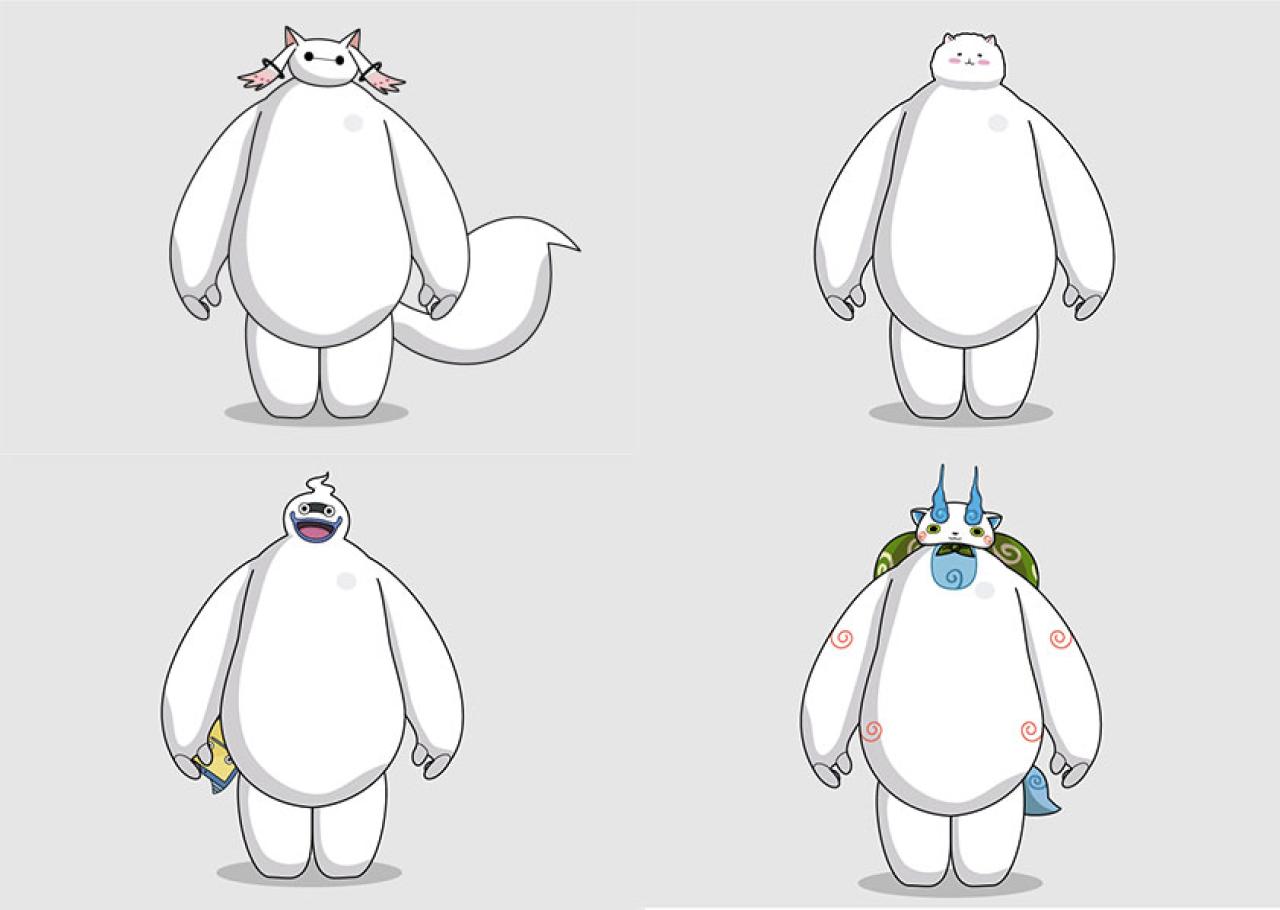 魔法少女小圆妖怪手表版大白头像 预览图