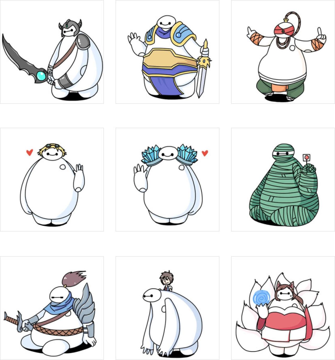 英雄联盟LOL英雄版大白头像 预览图