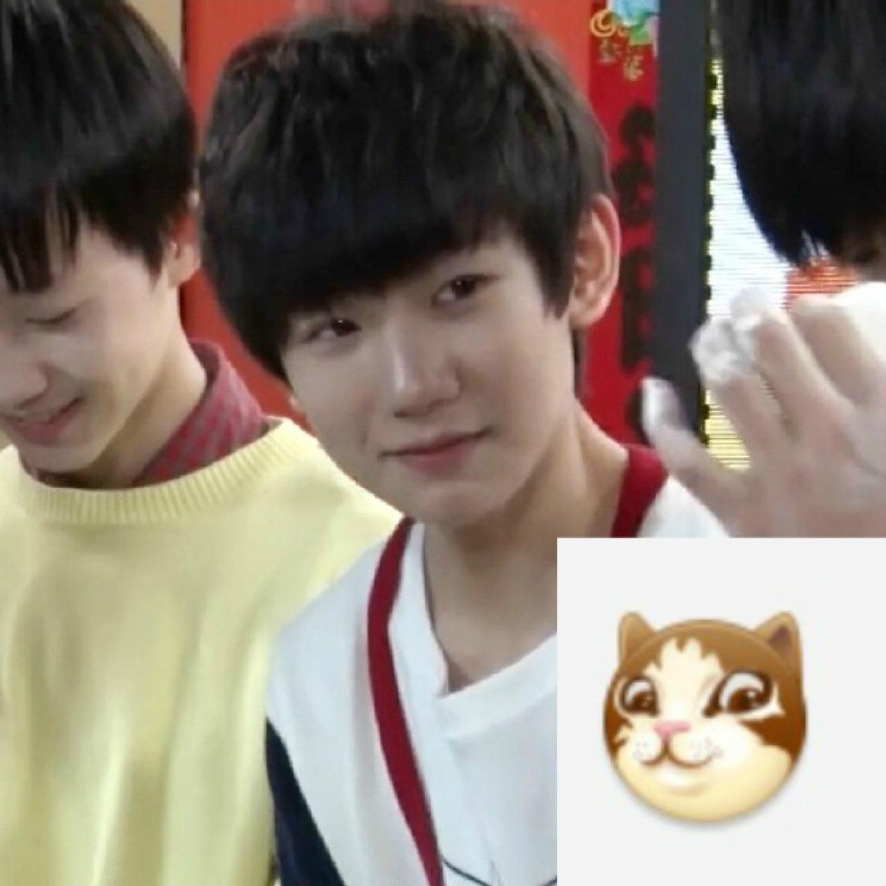 王源撇嘴表情：喵喵