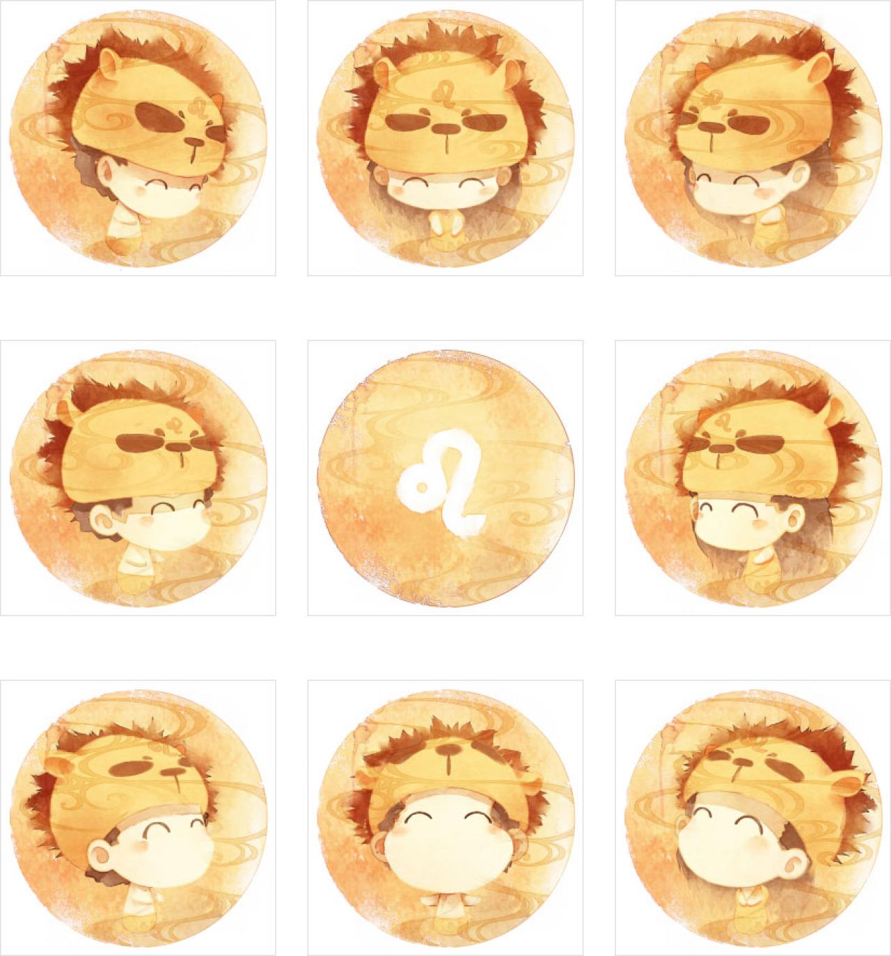 梁阿渣狮子座大头圆头像 预览图