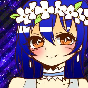 穿着蓝色打歌服的Love Live!园田海未头像