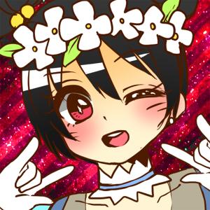 眨眼卖萌的作ILOVEYOU手势的穿着蓝色打歌服的Love Live!矢泽妮可头像