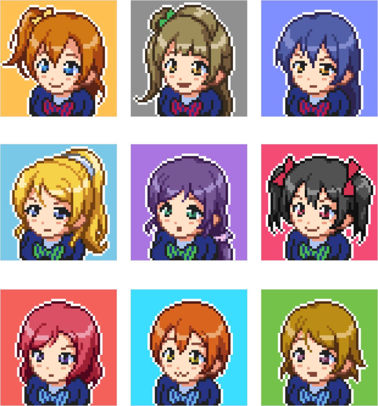 LoveLive!μ s像素头像 预览图