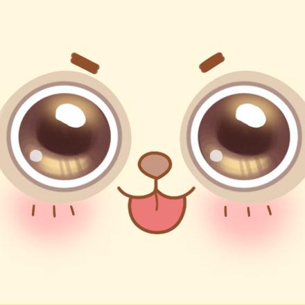 吐舌卖萌的小浣熊头像